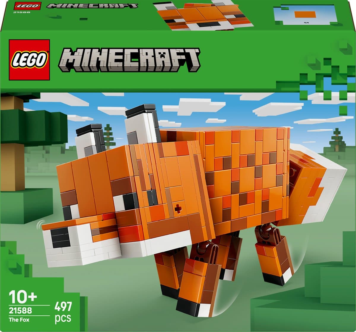 LEGO Minecraft De Vos Kinderkamer Decoratie en Dieren Speelgoed voor Kinderen - 21588 — afbeelding 1