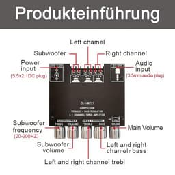 Bluetooth Audio Amplifier 2.1 Kanaal Digitale Versterker Module — thumbnail 4