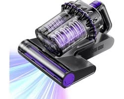 Krachtige Matrasstofzuiger met UV-C Licht en Hoge Verwarmingstechnologie - 16 kPa Zuigkracht, Draagbaar en Effectief