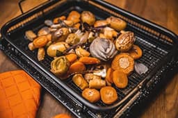 Knapperige ovenschaal met antiaanbaklaag en bakplaat voor luchtfriteuse – 2 stuks — thumbnail 3