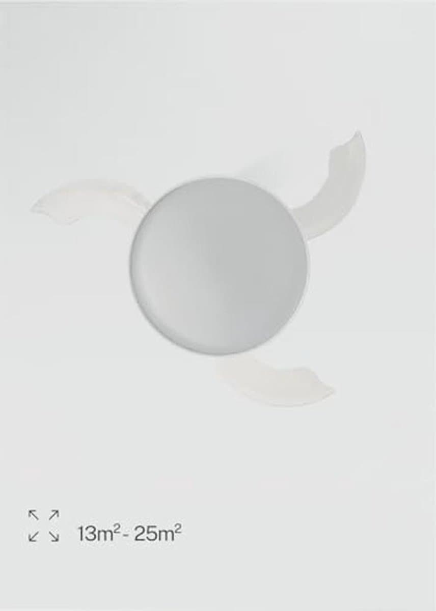 Plafondventilator met licht en afstandsbediening, WiFi en timer, 108 cm, 6 snelheden, intrekbare vleugels — afbeelding 1