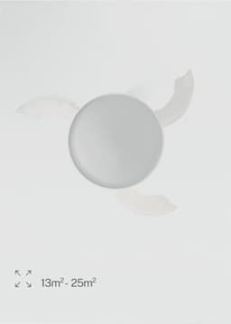 Plafondventilator met licht en afstandsbediening, WiFi en timer, 108 cm, 6 snelheden, intrekbare vleugels — thumbnail 1