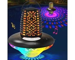 Bluetooth luidspreker met vlamsimulatie, hifi-stereo, sterke bas en handsfree-functie