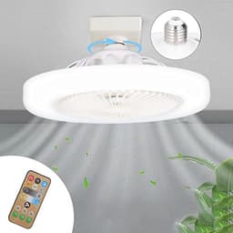 Moderne Inbouw Ceiling Fan met Verlichting 36W voor Binnengebruik - Mini Ventilator met LED Lamp voor Slaapkamer, Woonkamer en Keuken — thumbnail 4