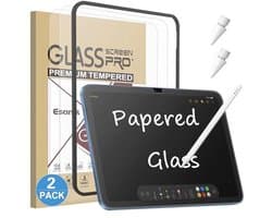 Displaybeschermfolie voor iPad met papiereffect - 9H gehard glas, mat, anti-reflecterend en krassenbestendig
