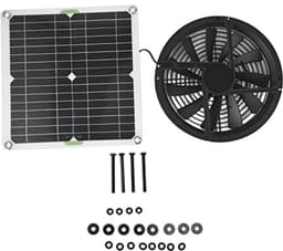 Zonne-ventilator voor lagere binnentemperaturen in dierenhokken en kassen — thumbnail 3