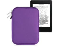 Universele Neopreen e-Reader Hoes 6 inch met Rits - Paarse eBook Sleeve Case