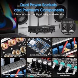 2.1-kanaals versterker met Bluetooth en 300W subwoofer voor audiofiele — thumbnail 3