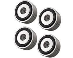 4 stuks aluminium luidspreker HiFi-absorbervoeten 40 mm × 20 mm