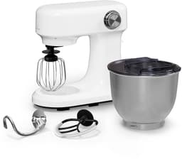 Klarstein Bella Evo 1500W keukenrobot – 5 liter roestvrijstalen kom, 12 snelheden, planetaire mixfunctie, pulsefunctie, deeghaak, klopper en garde, keukenrobot voor bakken, wit — thumbnail 5