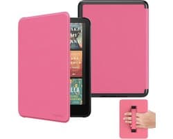 Hoesje voor Nieuwe 7 inch Kindle Paperwhite (12e Gen 2024) met Handriem en Magnetische Sluiting