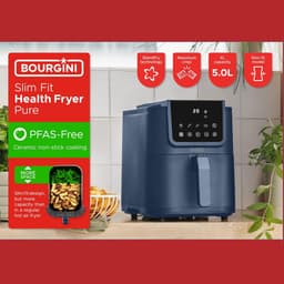 Keramisch beklede luchtverfrisser 5L - Compacte airfryer zonder PFAS - 1500W - Niet-toxische anti-aanbaklaag — thumbnail 2