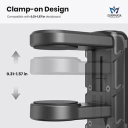3-in-1 Gaming Hoofdtelefoon en Controller Houder met Verstelbare Arm - Onder Bureau Standaard — thumbnail 2
