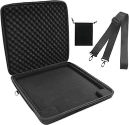 Audio Workstation Controller Case voor Music Production – Hard Shell met Crossbody Strap, EVA Shell en Fleece Voering, Zwart — thumbnail 1
