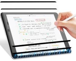 2x Matte Beschermfolie voor iPad 10.2 inch (Generatie 7, 8, 9) - Papierstructuur & Magnetisch