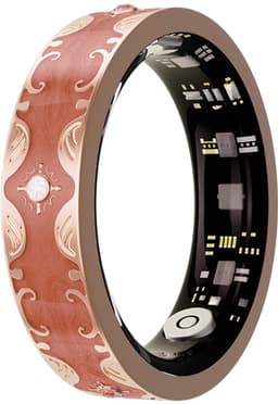 WizBay Premium Select® Bohemian Smart Ring - Coral Orange - Hartslag, Slaap en Zuurstofmeting - Activiteitstracker - Maat 8 — thumbnail 1
