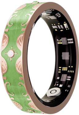WizBay Premium Select® Bohemian Smart Ring - Mars Green - Hartslag, Slaap en Zuurstofmeting - Activiteitstracker - Maat 9 — thumbnail 1