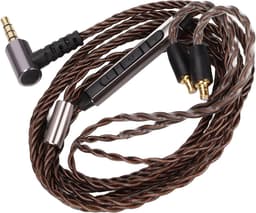 Upgradekabel met microfoondraad voor hoofdtelefoon - Vervangend snoer voor CKS1100 E40 E50 E70 en LS200 - 3,5 mm A2DC-stekker — thumbnail 2
