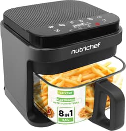5.8 Quart Air Fryer met 8 Voorgeprogrammeerde Kookstanden en Transparante Frituurmand — thumbnail 1