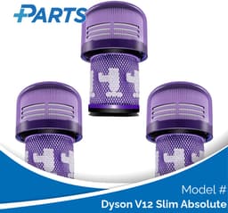 Dyson V12 Slim Absolute Filters (3 Stuks, Plus.Parts® alternatief voor 971517-01) — thumbnail 1