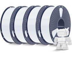 Hoge Snelheid PLA-Filament 4 kg 1,75 mm - Ideaal voor Snel 3D-Printen - Rapid HS-PLA 4-Pack - Wit