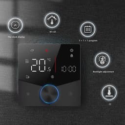 Wi-Fi Thermostaat met Touchscreen - Programmeerbare Draadloze Thermostaat voor Verwarming — thumbnail 3