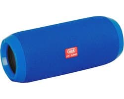 Versterker met radio en Bluetooth 5W draagbare luidspreker in modern blauw design