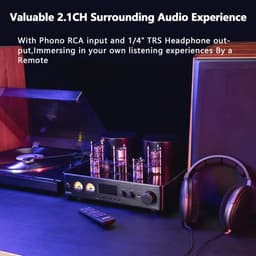 200W Hybride Vacuümbuisversterker met Bluetooth en Meerdere Ingangen — thumbnail 3