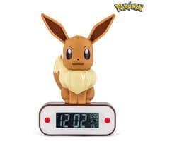 Pokémon Eevee Nachtlamp & Wekker – LED Lamp met Alarmfunctie – Pokémon Verlichting