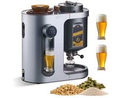 Automatische bierbrouwer - Elektrische bierbrouwketel 13 L thuisbrouwmachine - 1500 W Vermogen - Met maischkoker - RVS 304 binnentank - Temperatuur- en drukregeling