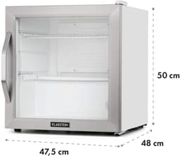 Compacte Mini Koelkast 47L met Glazen Deur - Stil en Energiezuinig - Dranken Koelkast — thumbnail 6