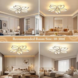 Dim- en kleurtemperatuur instelbare LED Plafondlamp met Afstandsbediening voor Woonkamer en Slaapkamer — thumbnail 3