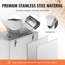 Automatische vulmachine voor deeltjes, 20–3000 g (0,044–6,6 lbs), roestvrijstalen weegvuller met voetpedaal voor bonen, zaden, granen, thee — thumbnail 4