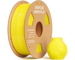 PLA+ Filament 1.75 mm Geel voor 3D-printer - Hoge Snelheid en Precisie - 1 kg