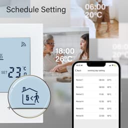 Slimme Wifi Thermostaat voor CV Ketel met Touchscreen en Tuya App Bediening — thumbnail 1