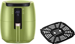 Swiss Pro+ - SP-DAF7LG - airfryer XXXL - Intelligente Heteluchtfriteuse Digitaal- 7 L - XXXL - New Model 2026- GRATIS Recepten Boek - Touchscreen - TURBO Opwarmen - Green - 7 liter — thumbnail 3