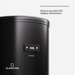 Klarstein Wijnkoeler Beersafe L koelkast met LED-display, roestvrijstalen koelkast voor binnen en buiten, drankkoelkast, wijnkoelkast, 75 liter koelkast met 360° zicht, 0-16°C - 46 cm - voor Bar - Temperatuurregeling - Wijnklimaatkast — thumbnail 4