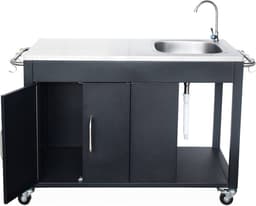 sweeek - Stalen buitenkeuken b139xd70,6xh113 cm — thumbnail 4