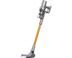 Handstofzuiger met Steel - Draadloze Steelstofzuiger - Draadloze stofzuiger - Afneembare Kruimelzuiger - Zakloze stofzuiger - 27000PA - 240V - Gouden