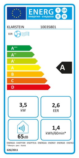 Klarstein mobiele airconditioner met luchtafvoerslang, 4-in-1 airconditioner met ventilator, luchtontvochtiger & nachtmodus, kleine & draagbare airconditioner voor thuis & op kantoor, app-bediening, 12000 BTU,1 kW voor 59 m² - Afstandsbediening — thumbnail 23