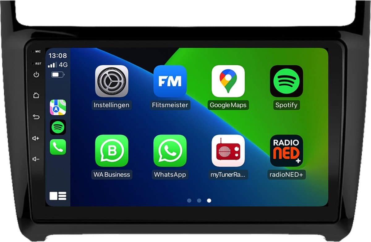 Carplay autoradio voor Volkswagen Polo | 2009 t/m 2017 | Android 13 | Draadloos Apple Carplay & Android Auto | 2GB + 32GB | 8-Core processor | Davilon | 2025 model | 2009 2010 2011 2012 2013 2014 2015 2016 2017 | Bluetooth & Wifi — afbeelding 1
