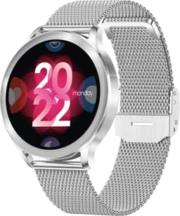 Xssive Smartwatch Dames & Heren - Smartwatch Geschikt voor Android & Apple - AMOLED Display - Bluetooth 5.3 - Hartslagmeter, Bloedzuurstofmeter & Slaaptracker - Inclusief 2 Bandjes (Milanese & Siliconen) — thumbnail 1
