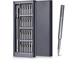Precisie Schroevendraaierset 25-in-1 | Magnetisch & Compact | Torx, Phillips, Pentalobe, Tri-Wing & Meer | Geschikt voor iPhone, Laptop, Bril, Horloge & Elektronica