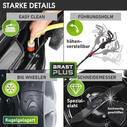 Benzine Grasmaaier 46 cm - Krachtige 4-takt Motor met 60L Opvangbak - Inclusief Maaien, Mulchen en Verzamelen — thumbnail 4