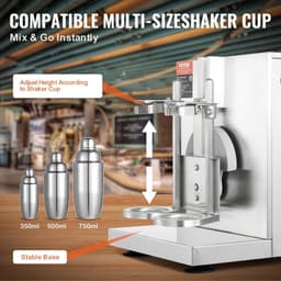 Milkshake Machine - Frappe Mixer - Softijs Machine voor Thuis — thumbnail 4