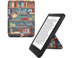 kwmobile e-reader hoesje geschikt voor Kobo Clara BW / Colour hoes - Ereader flip case met standaard - E reader cover van kunstleer - In meerkleurig