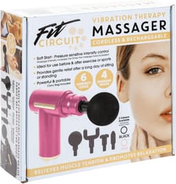Compact massagepistool met accessoires - Draadloze vibratietherapie voor spierherstel — thumbnail 3