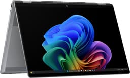 HP OmniBook X Flip 16-ar0851nd Copilot+ PC AMD Ryzen AI 5 340 Hybride (2-in-1) 40,6 cm (16") Touchscreen 2K 16 GB LPDDR5x-SDRAM 512 GB SSD Wi-Fi 6E (802.11ax) Windows 11 Home Zilver QWERTY — thumbnail 1