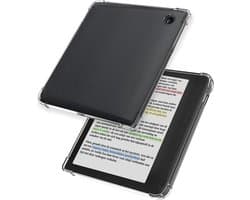 Hoes Geschikt voor Kobo Libra Colour - E-reader Siliconen Case Hoes Siliconen Back Cover - Transparant