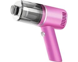 Bovista Kruimeldief - Handstofzuiger - Snoerloos - Draadloos - Auto Stofzuiger - Caravan - Best Verkocht - Car Vacuum Cleaner - Roze - Tegen Kruimels